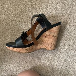 Black Calvin Klein wedges